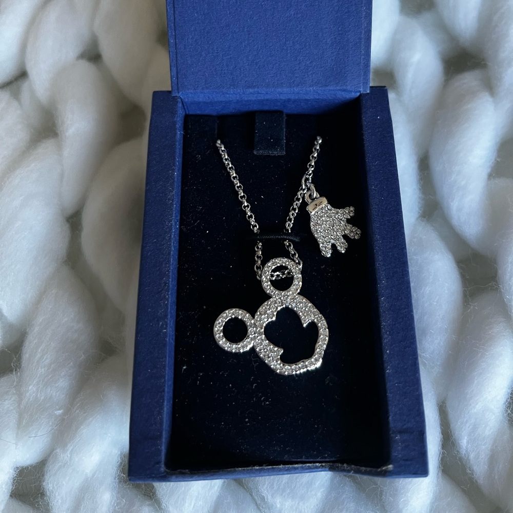 Swarovski Crystal Mickey Mouse Pendant Necklace